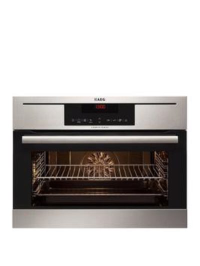 Aeg Kp8404021M Compact Electric Built-In Single Oven - Stainless Steel